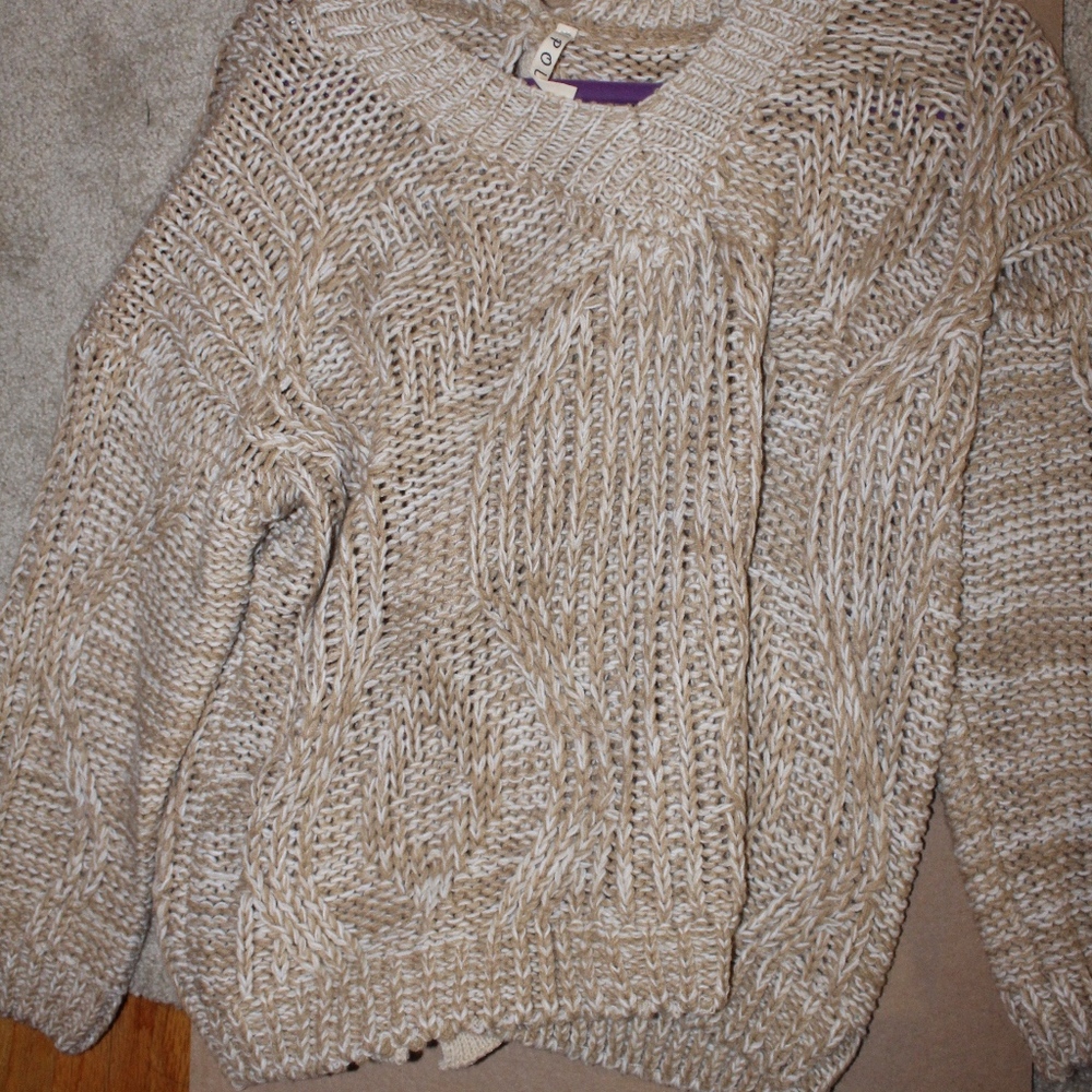 cream sweater